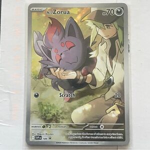 Pokémon TCG Journey Together N's Zorua #189  NM Pack Fresh Holo Collector Card
